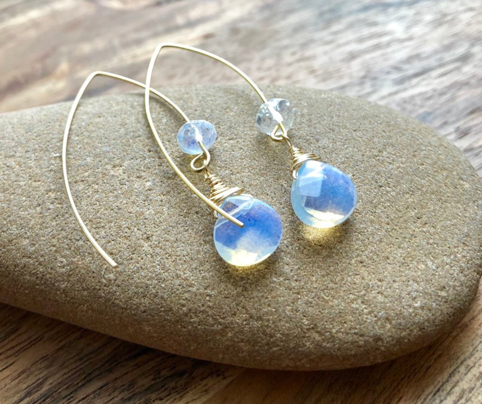 Icon Crystal Paved Drop Threader Earrings