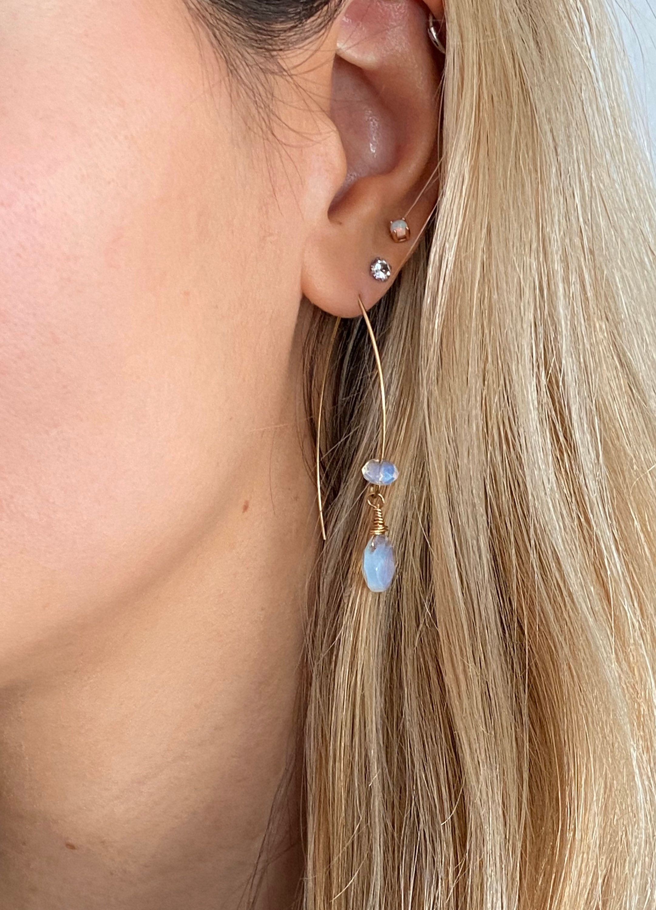Marble Threader Earrings