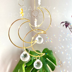 Crystal suncatcher, prism crystal, sun light catcher, crystal mobile, rainbow maker, car charm, hanging window decoration, boho home decor