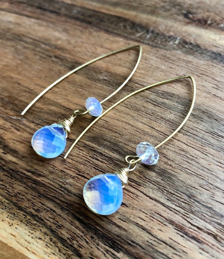 Icon Crystal Paved Drop Threader Earrings main image 1