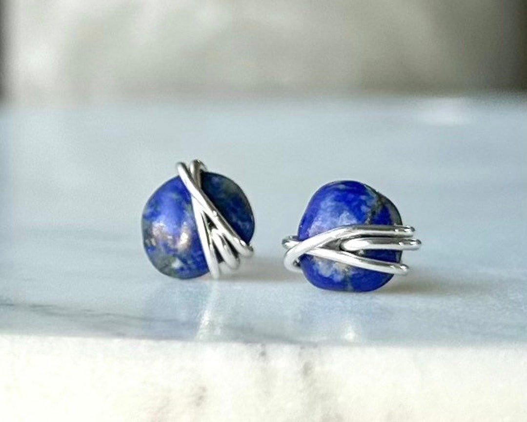 Natural Amethyst Ear studs Collection in Silver Online Natural Amethyst Ear studs Collection in Silver Online