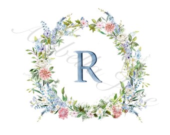 Floral Watercolour Wreath (Digital Download)