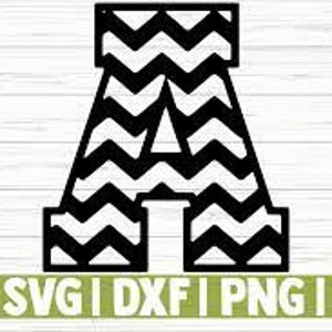Chevron Numeric & Alpha Letters templates