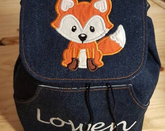 Embroidered and customizable children's backpack