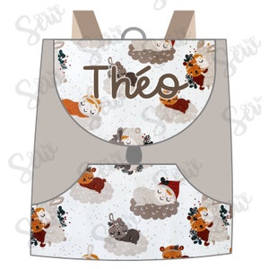 Bestickter und anpassbarer Kinderrucksack
