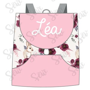 Embroidered and customizable children&#39;s backpack