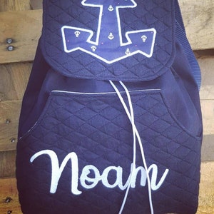 Sac à dos marin pour enfant brodé et personnalisable