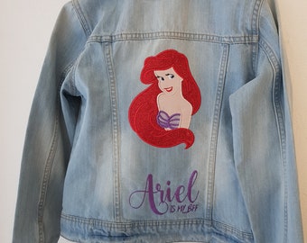 Anpassbare bestickte und personalisierte Kinder-Jeansjacke