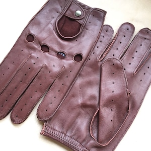 Mens driving gloves,italian nappa leather, Colour brown, gloves, driving, leather gloves, lembskin leather, gift for him, gloves for driving