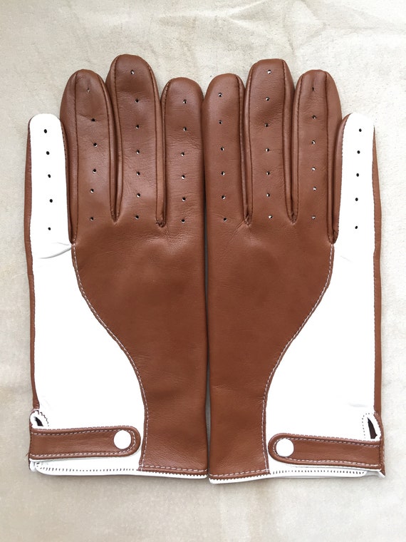 Genuine Leather Sheep Nappa Mens Driving Gloves Chauffeur Style Dress Fashion