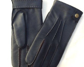 Men's gloves/ winter gloves/ cashmere lining/ elegant style/ warm gloves/deerskin leather/ gift for him/ driving gloves/ Christmas gift