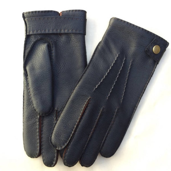 Gants pour hommes/ gants d'hiver/ doublure en cachemire/ style élégant/ gants chauds/ cuir de daim/ cadeau pour lui/ gants de conduite/ cadeau de Noël