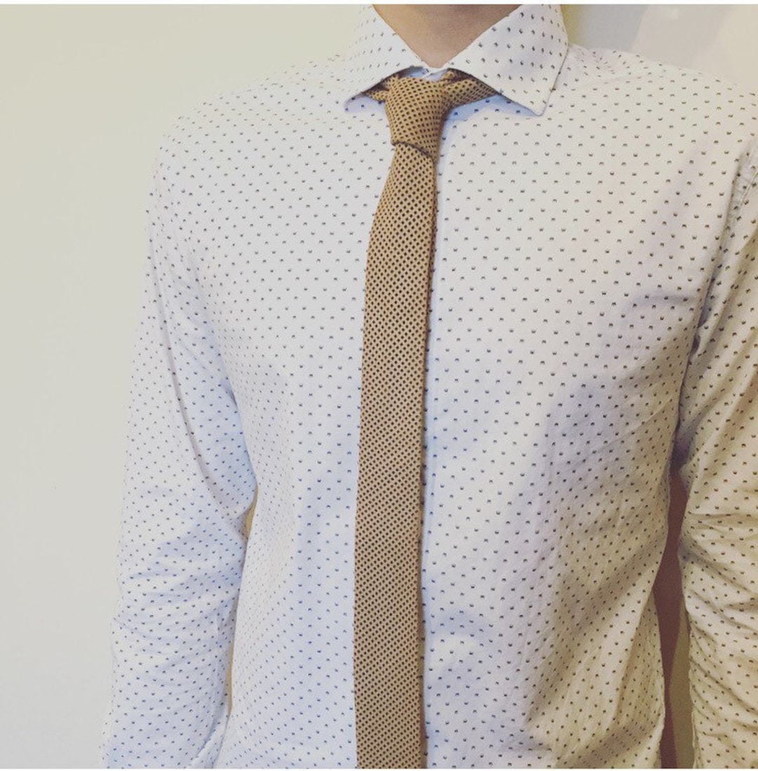 thin leather tie