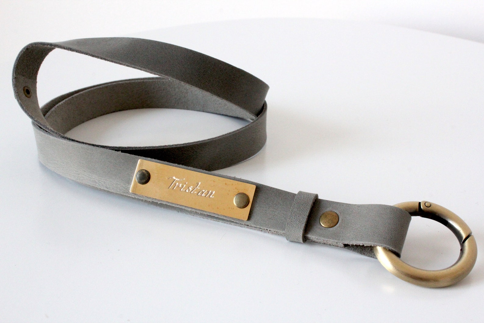 Leather strap keychain. leather strap necklace. leather Etsy