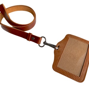 Teacher leather lanyard with ID holder, leather lanyard for keys, leather lanyard keychain, leather lanyard for men, Personalized keychain