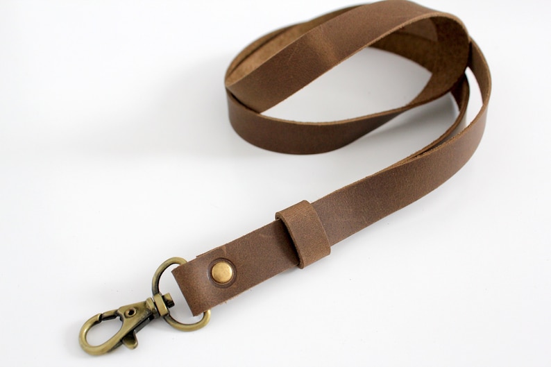 Leather Neck Strap Neck Lanyard Leather Lanyard. brown Etsy