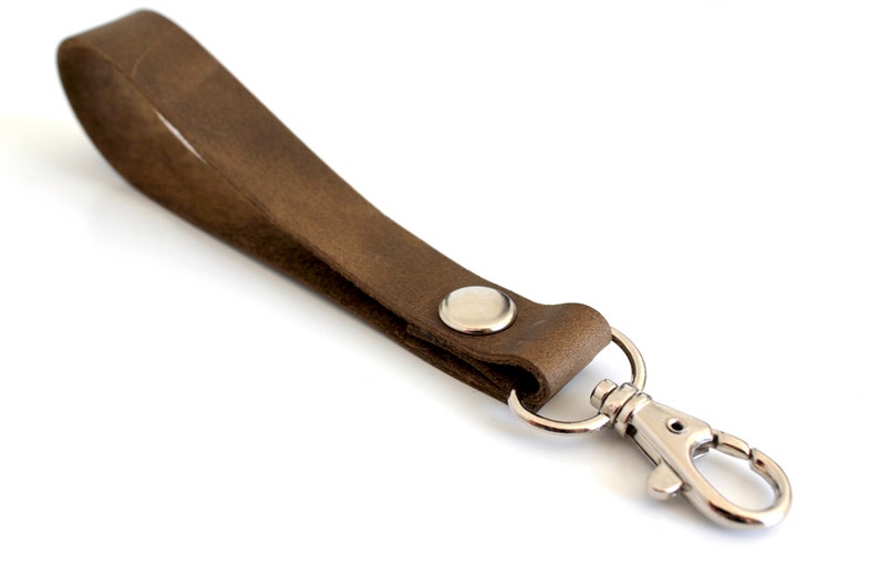 wristlet strap brown leather wristlet key fob wristlet Wristlet keychain