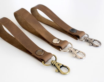 Wristlet keychain, Wristlet lanyard, Wristlet strap, Leather wristlet keychain, Key fob wristlet, Personalized leather keychain