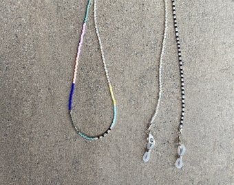 Beautiful colorful summer glasses chain, Sunglasses pearls chain