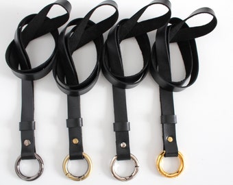 Leather lanyard for keys, id badge, cellphone choose your color, neck strap, leather keychain. Ukraine shops. Ukraine sellers