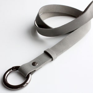 Cordão de couro personalizado para professor, Cordão para chaveiro de couro, Cordão para homens, Cordão para chaves, Cordão para porta-crachá de enfermeira