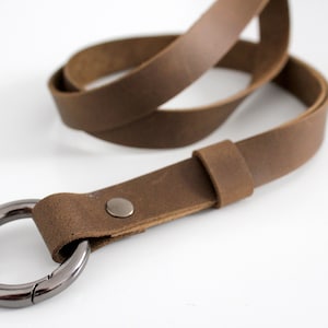Leather badge lanyard. Custom detachable lanyard. Handmade leather lanyard. id badge lanyard. Key chain lanyard. Personalized lanyard