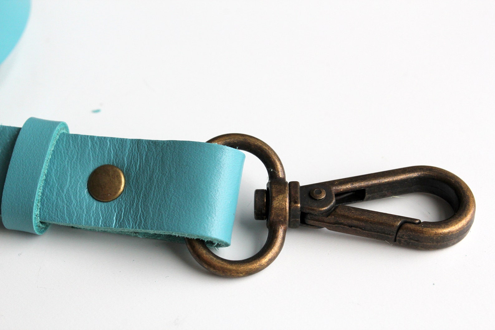 Leather strap keychain. leather strap necklace. leather Etsy