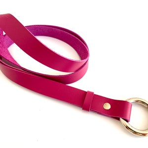 Lanière en cuir rose solide pour les clés personnalisées. Lanière pour badge d'identification. Lanière pour professeur. Lanière pour porte-clés lanière de travail, lanière mignonne