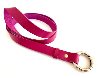 Strong pink leather lanyard for keys personalized. Lanyard For ID Badge. Teacher Lanyard. Lanyard for work lanyard keychain, Cute lanyard