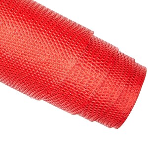 PELLE ROSSA lizard, vitello lucido stampa rettile, pellame classico un po' rigido B16604-ST La Garzarara