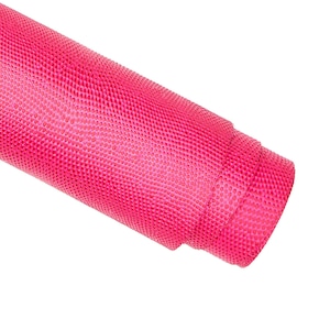 Fuchsia PINK LIZARD-Leder, glänzendes Kalbsleder mit Reptilien-Print, klassisches, leicht steifes Leder mit Eidechsen-Print B16606-ST La Garzarara