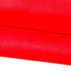 Pelle ARANCIO FLUO, vitello vernice naplak morbido, pellame stropicciato per il fai da te B17766-TU La Garzarara