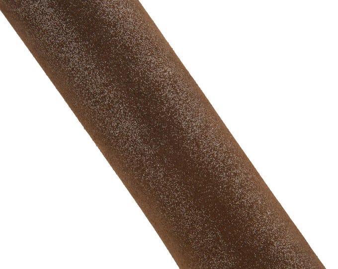Brown Metallic Suede cow Leather Hide, Bronze Shimmer Suede for Bags Leathercraft Shoes 1.3 - 1.4 mm B19104-MT La Garzarara