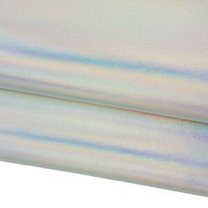 Pelle grigio chiaro - argento IRIDESCENTE, nappa LAMINATA ghiaccio, pellame morbido metallizzato B17675-MT La Garzarara