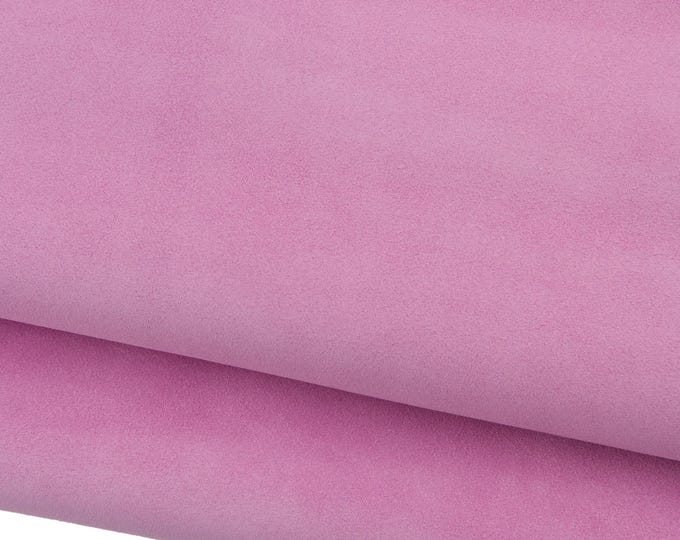 Pink SUEDE baby calf, TOP quality soft material, 0.7 - 0.9 mm perfect for diy creations B19082-TU La Garzarara