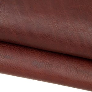 Pelle VACCHETTA marrone scuro, vitello concia VEGETALE, pellame naturale sportivo alto spessore 2.1 - 2.3 mm B17490-VT La Garzarara