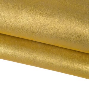 Pelle ORO scamosciata, camoscio su capra laminato leggero effetto polvere, pellame metallizzato morbido effetto glitter B16969-MT