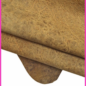 Pellame rustico vintage marrone, pellame vegetale sportivo con macchie, segni e chiaroscuri, montone effetto pull-up B15142-VT La Garzarara