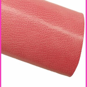 VITELLO ROSSO corallo, pellame sportivo con grana, pelle rossa morbida semi lucida, 0.9 -1.0 mm B14589-TU La Garzarara