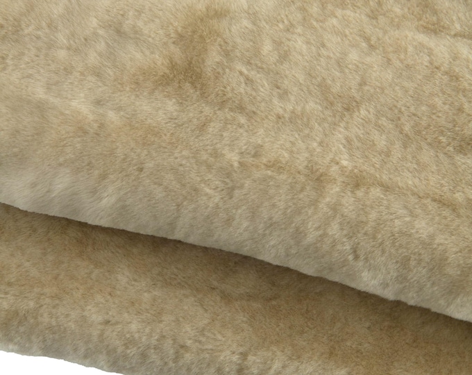 Natural Shearling Lining, Genuine Sheepskin with Cream Shorn Wool, Italian Lambskin Hide B19366-MNT LaGarzarara