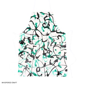 GREMBIULE Unisex in Pelle Dipinta a Mano - Elegante, Unisex e Versatile, Perfetto per Regali Originali