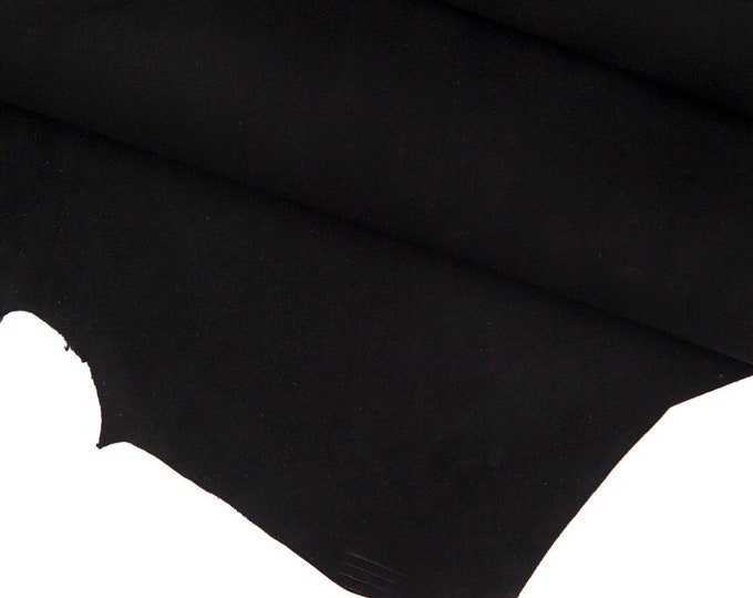 BLACK SUEDE baby calf, top quality suede cowhide, soft, good writing effect, 0.7 - 1.0 mm B17961-TB La Garzarara