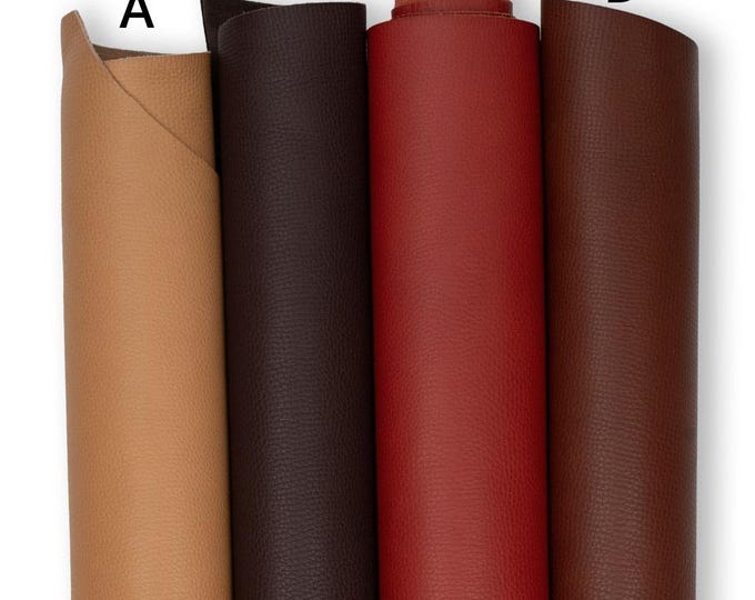 Natural fine GRAIN leather hide, soft matt grained cowhide, full grain THICK italian genuine calfskin for crafting B19249-TU La Garzarara