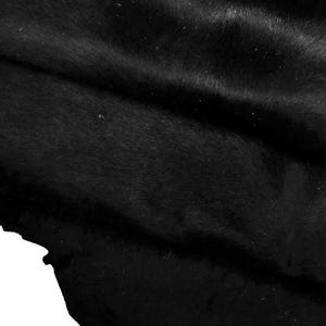 Pelle CAVALLINO nero effetto consumato, pellame morbido vitello pony con macchie, look invecchiato vintage-sportivo B13576-CV La Garzarara