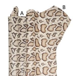 Capra disegno PITONE, pelle stampata RETTILE, pellame morbido motivo serpente, in 2 versioni B19733-ST La Garzarara