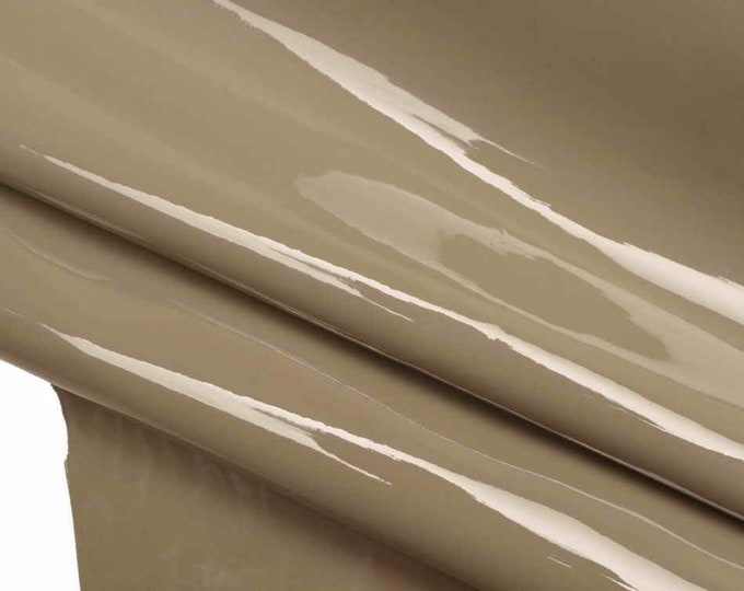 Patent LEATHER hides Grey purple blue - classic premium lacquer skins B13284-TU