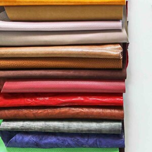 DISTRESSED leather scraps pieces, Vintage Leather Remnants, Mixed Craft Pieces for small projects, random Aged offcuts