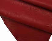 Italian leather, milled with natural grain burgundy goat, quite glossy, very soft, vintage-sporty, 31 x 23 inches A9555-VT La Garzarara