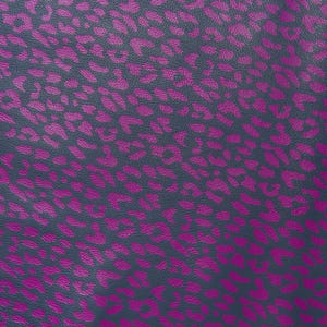 Pellame LEOPARDATI accesi, capra lucida con grana stampa ghepardo, pelle animalier in colori accesi B16874-ST La Garzarara