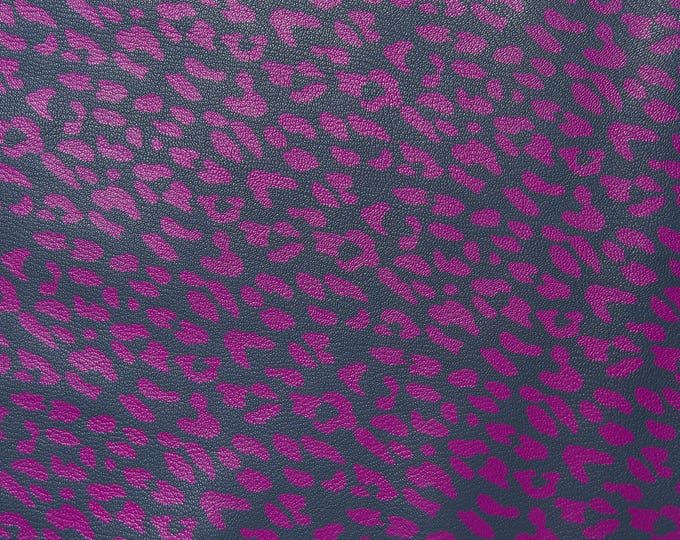 Colorful LEOPARD leather skins, cheetah textured glossy pebble grain printed goatskin multicolor animal print on hide B16874-ST La Garzarara